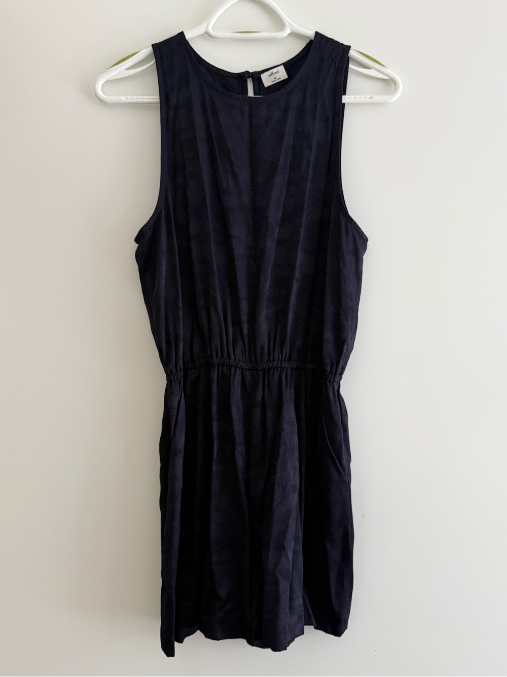 Wilfred Black Sleeveless Textured Romper